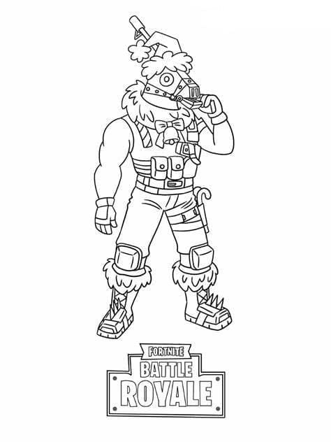 Fortnite Image Outline Coloring Page