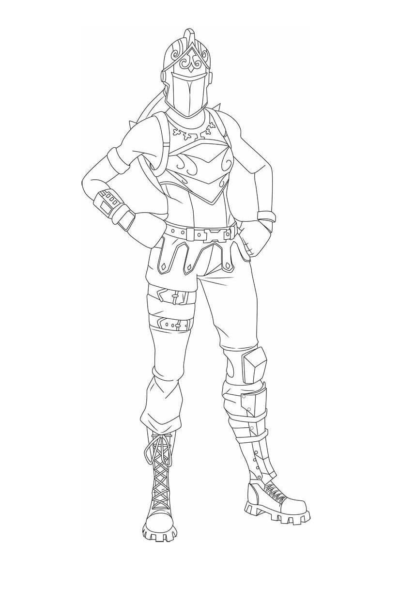 Fortnite Outline Free Coloring Page