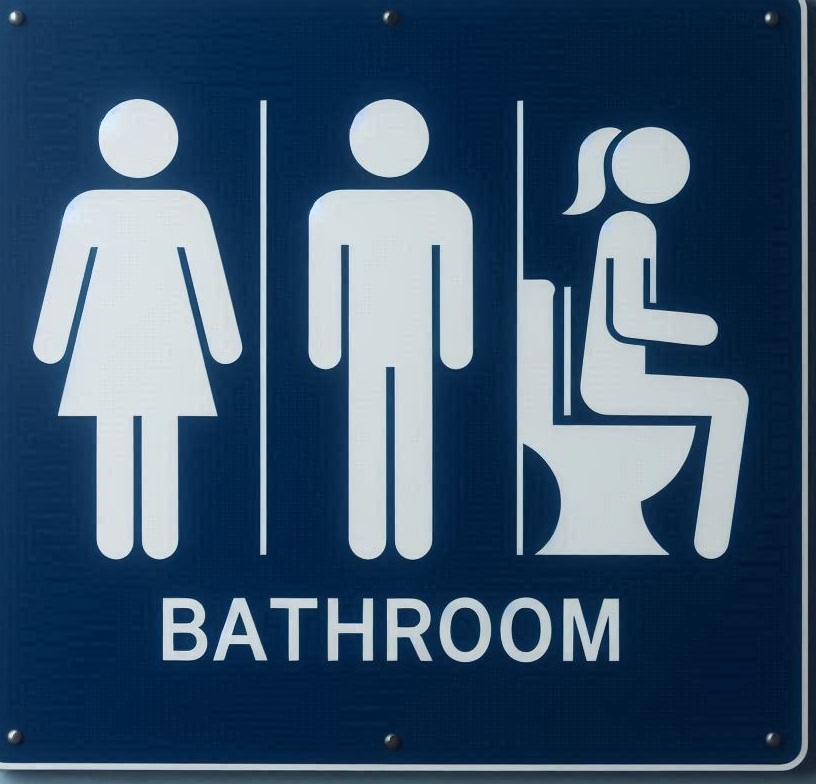 Free Bathroom Sign Printable