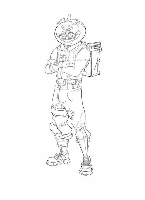Free Fortnite Coloring Page