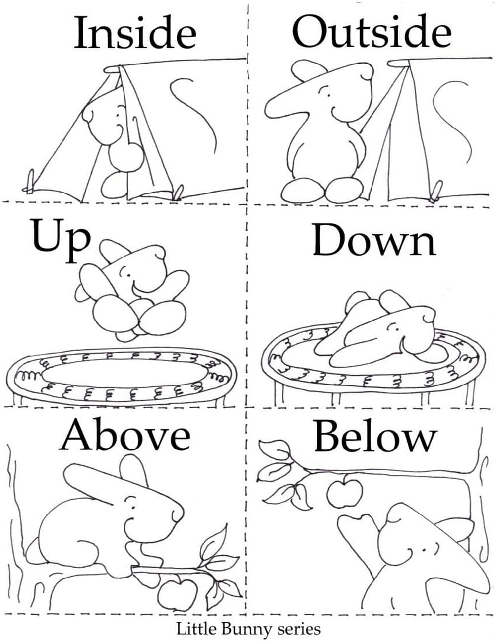 Free Opposites To Print Coloring Page