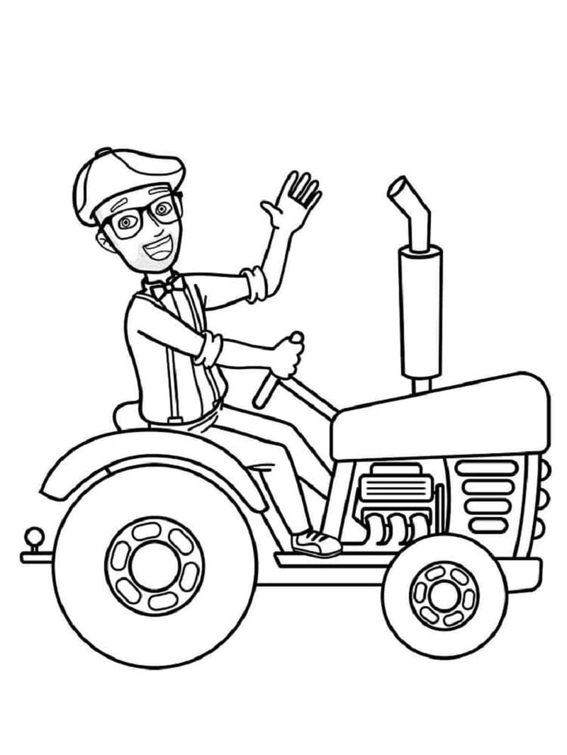 Free Printable Blippi Coloring Page