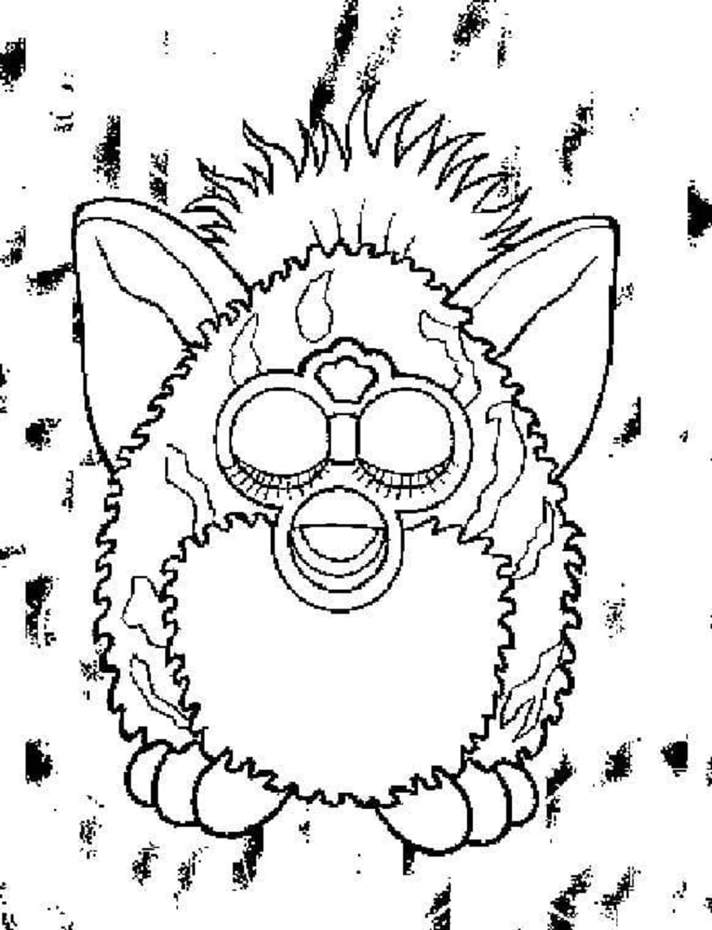 Free Printable Furby Coloring Page
