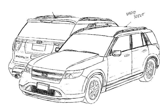 My Cars of GTA Coloring Page
