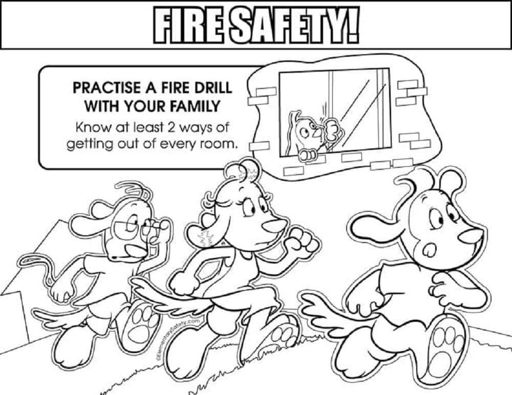 Print Fire Safety Image Coring Page