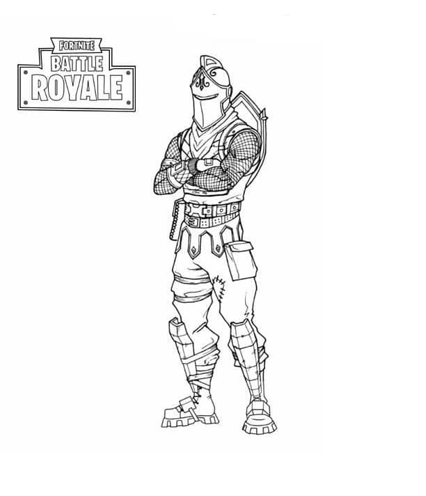 Print Fortnite Coloring Page