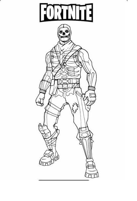 Print Fortnite Outline Coloring Page