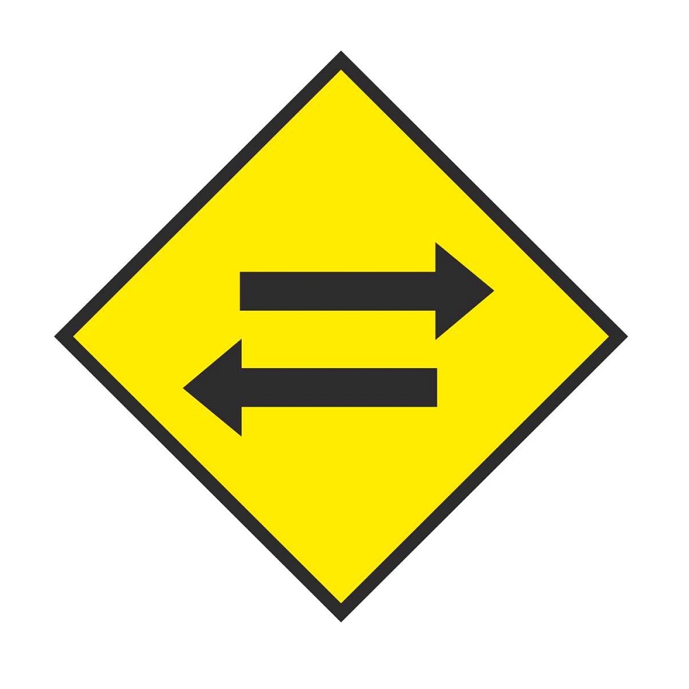 Printable A Two Way Traffic Sign