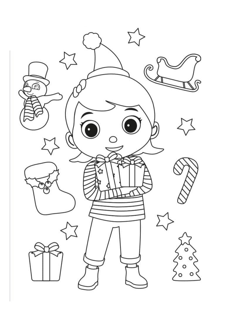 Printable Adorable Mia Little Baby Bum Coloring Page