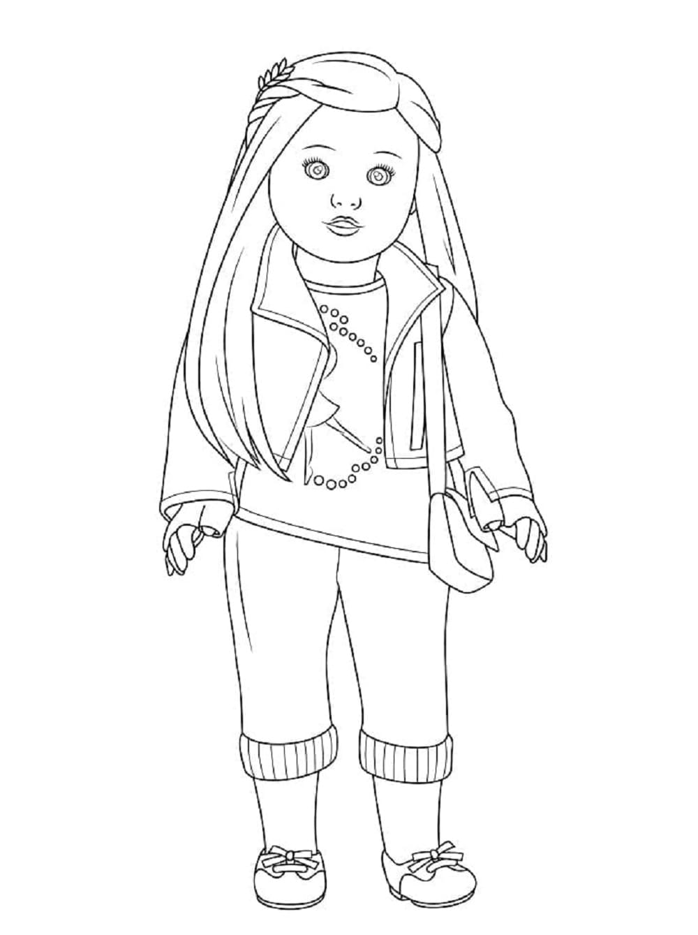 Printable American Girl Isabelle Coloring Page