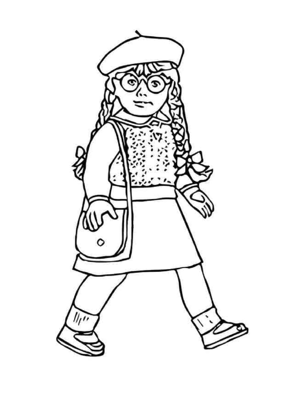 Printable American Girl Perfect Coloring Page