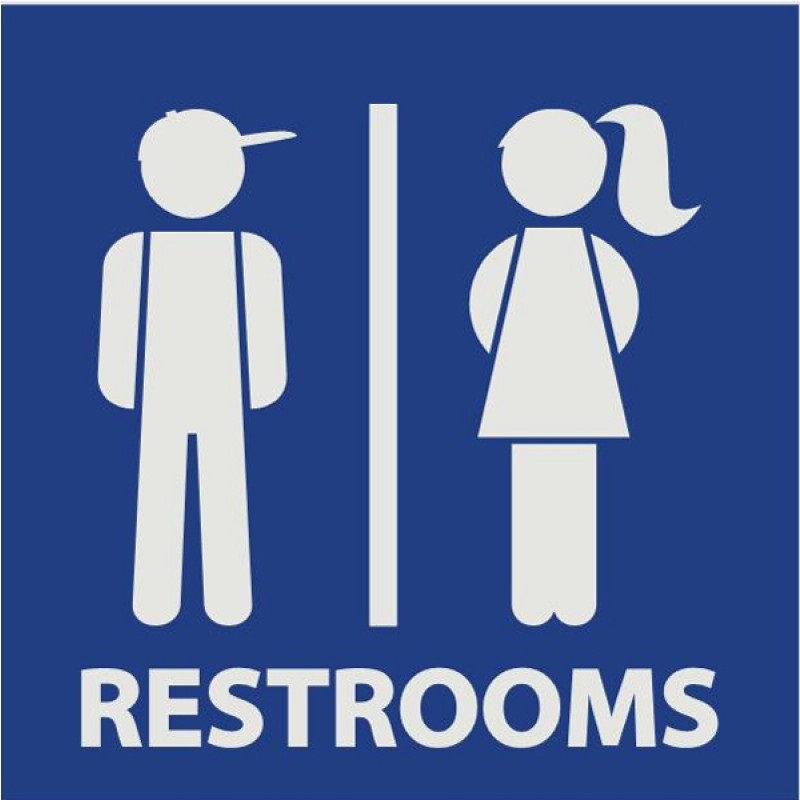 Printable Basic Bathroom Sign Image