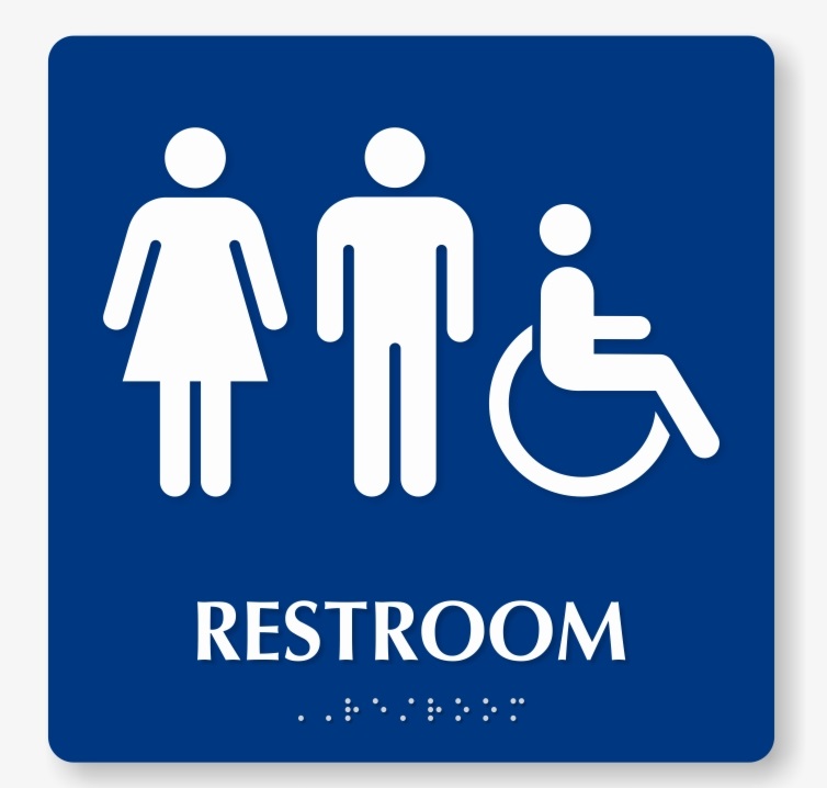 Printable Basic Bathroom Sign