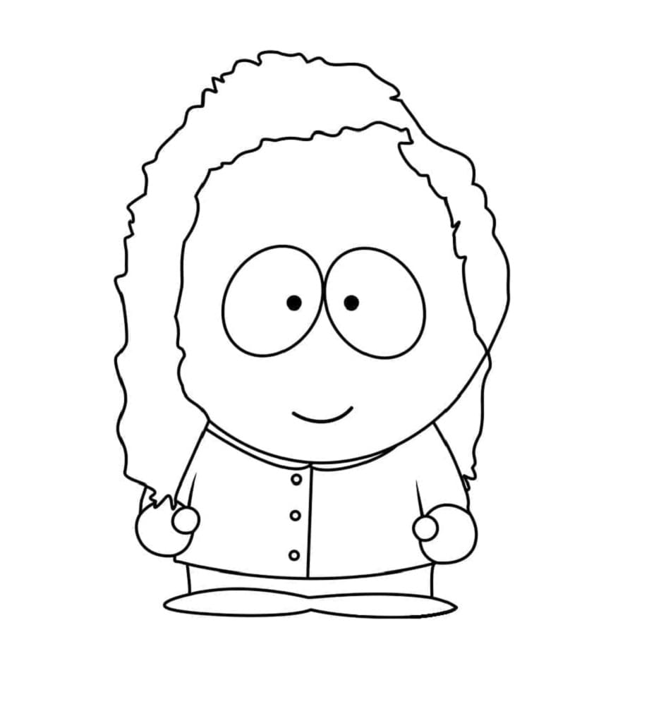 Printable Bebe Stevens from South Park Coloring Page