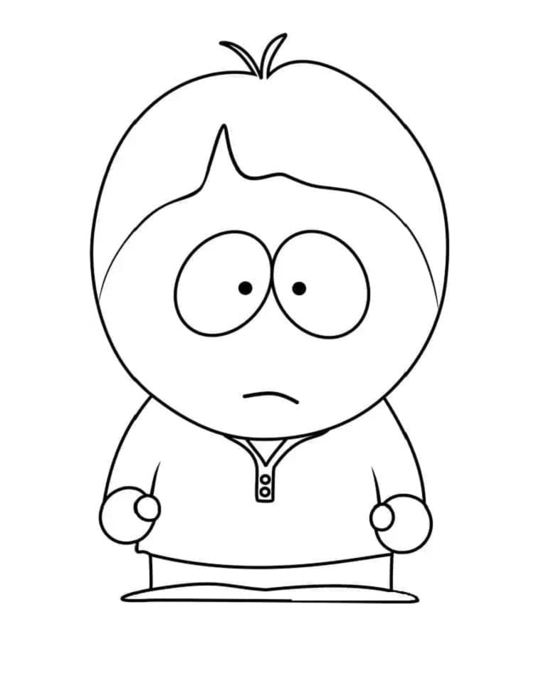 Printable Bradley Biggle from South Park Coloring Page