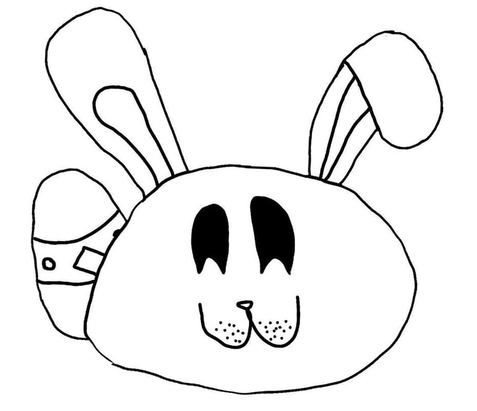 Printable Bunny Slime Coloring Page