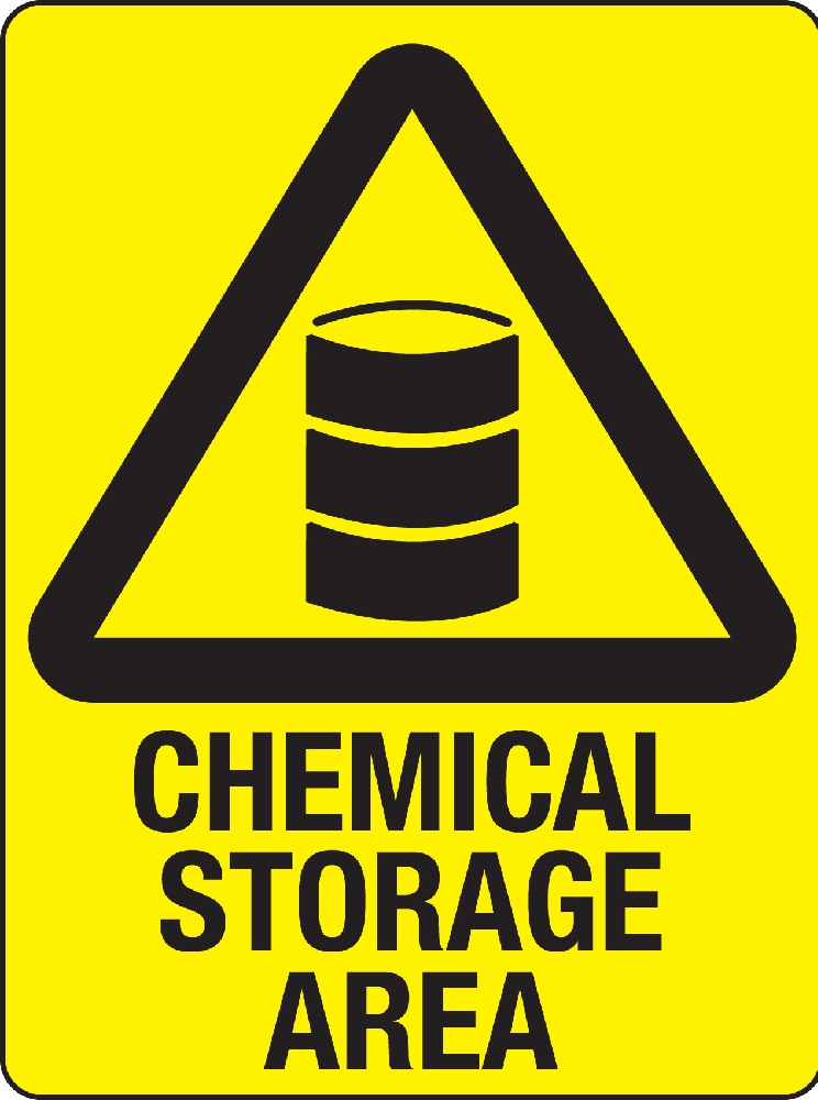 Printable Chemical Storage Area Caution Sign