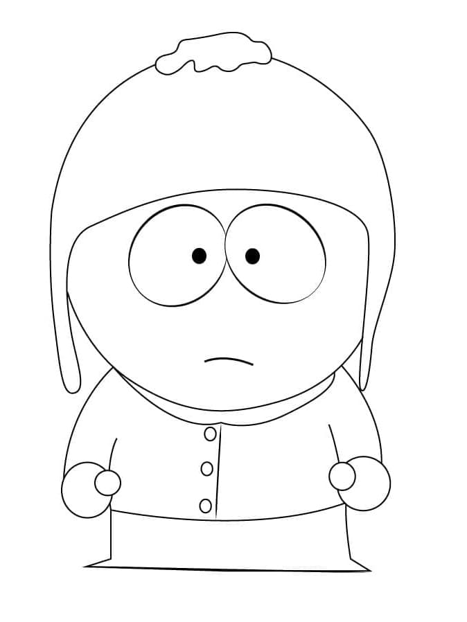 Printable Craig Tucker from South Park Coloring Page