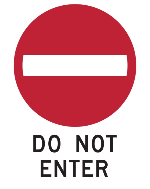 Printable Do Not Enter Out of Order Sign