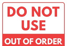 Printable Do Not Use Out of Order Sign