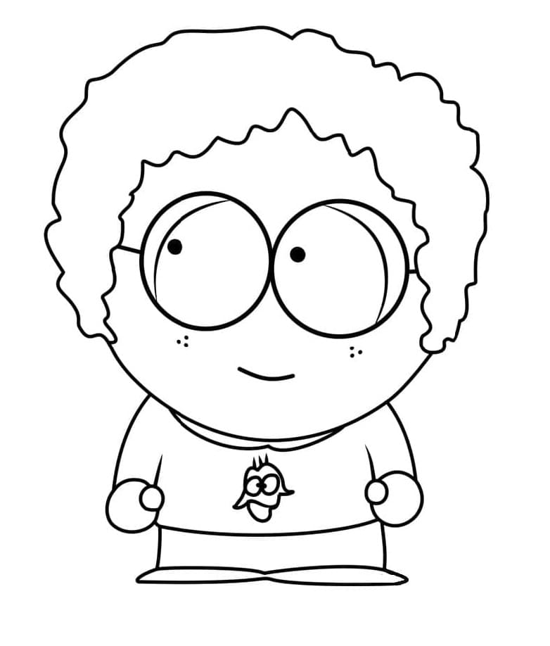 Printable Dougie O’Connell from South Park Coloring Page