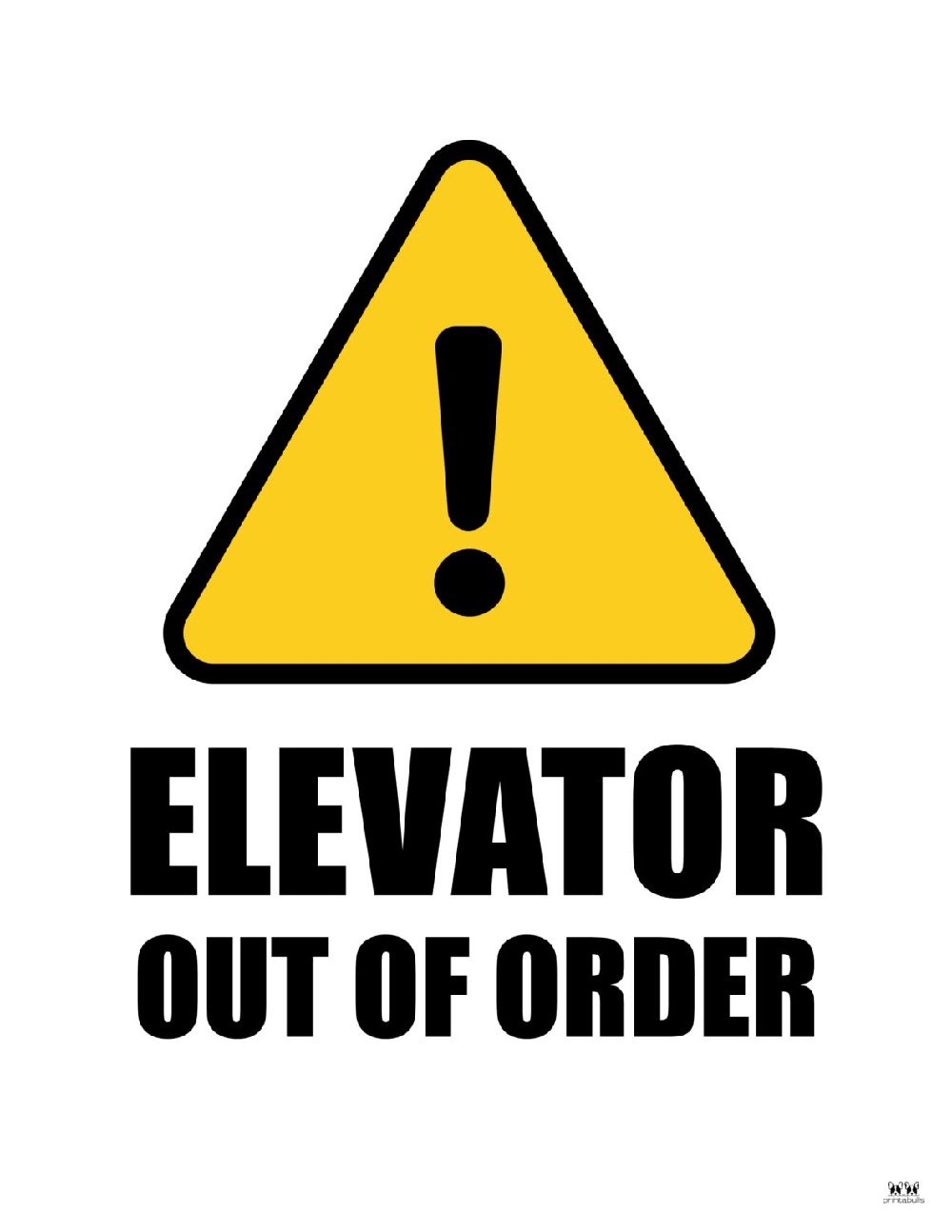 Printable Elevator Out of Order