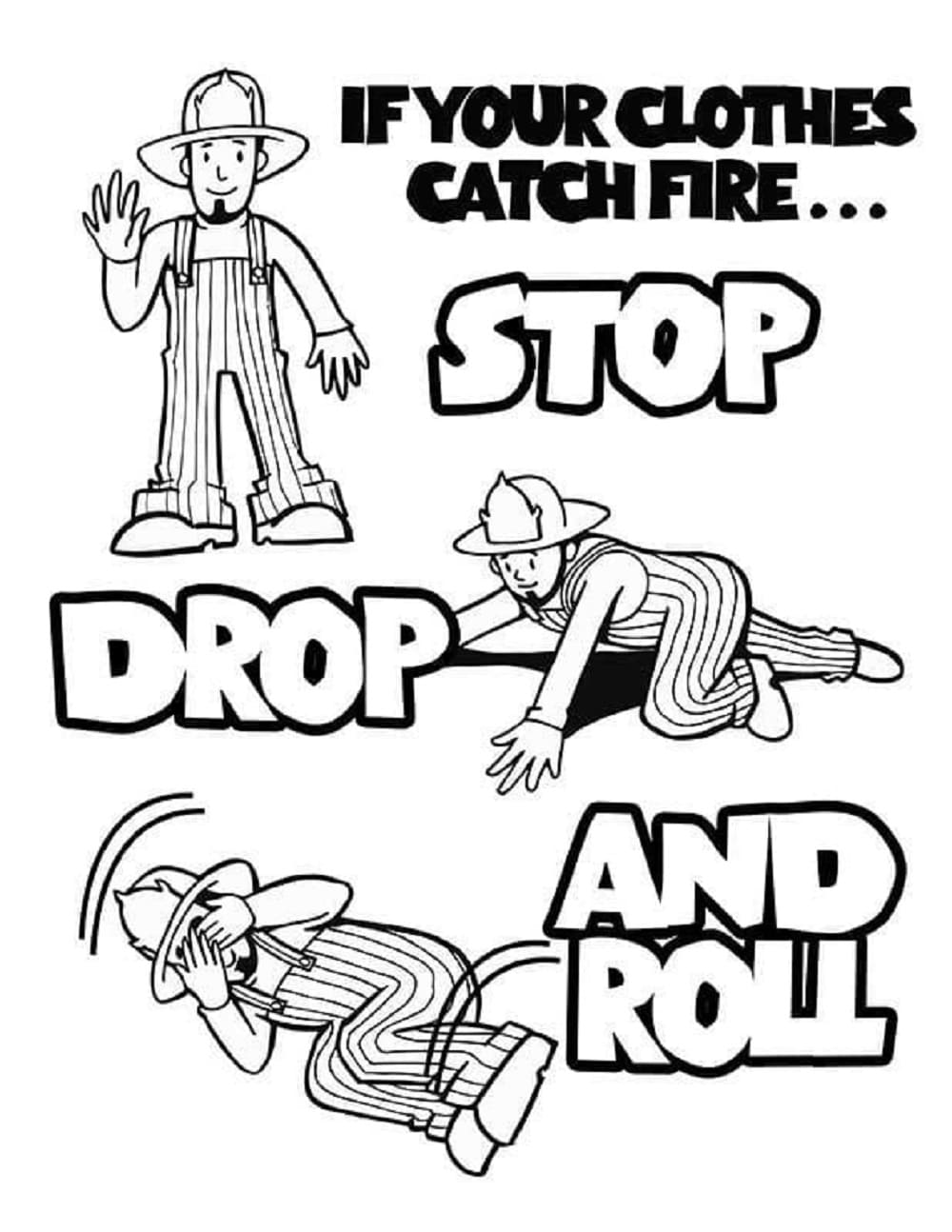 Printable For Free Fire Safety Coring Page