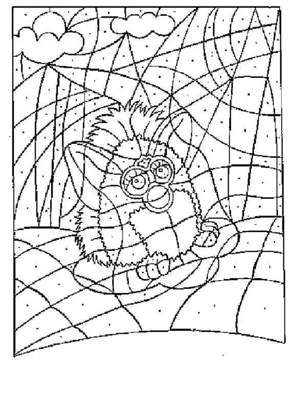 Printable Free Furby Coloring Page