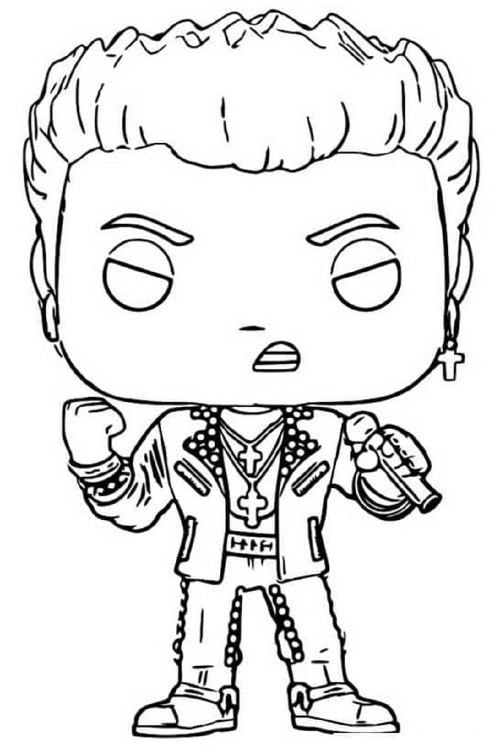 Printable Funko Pop Billy Coloring Page