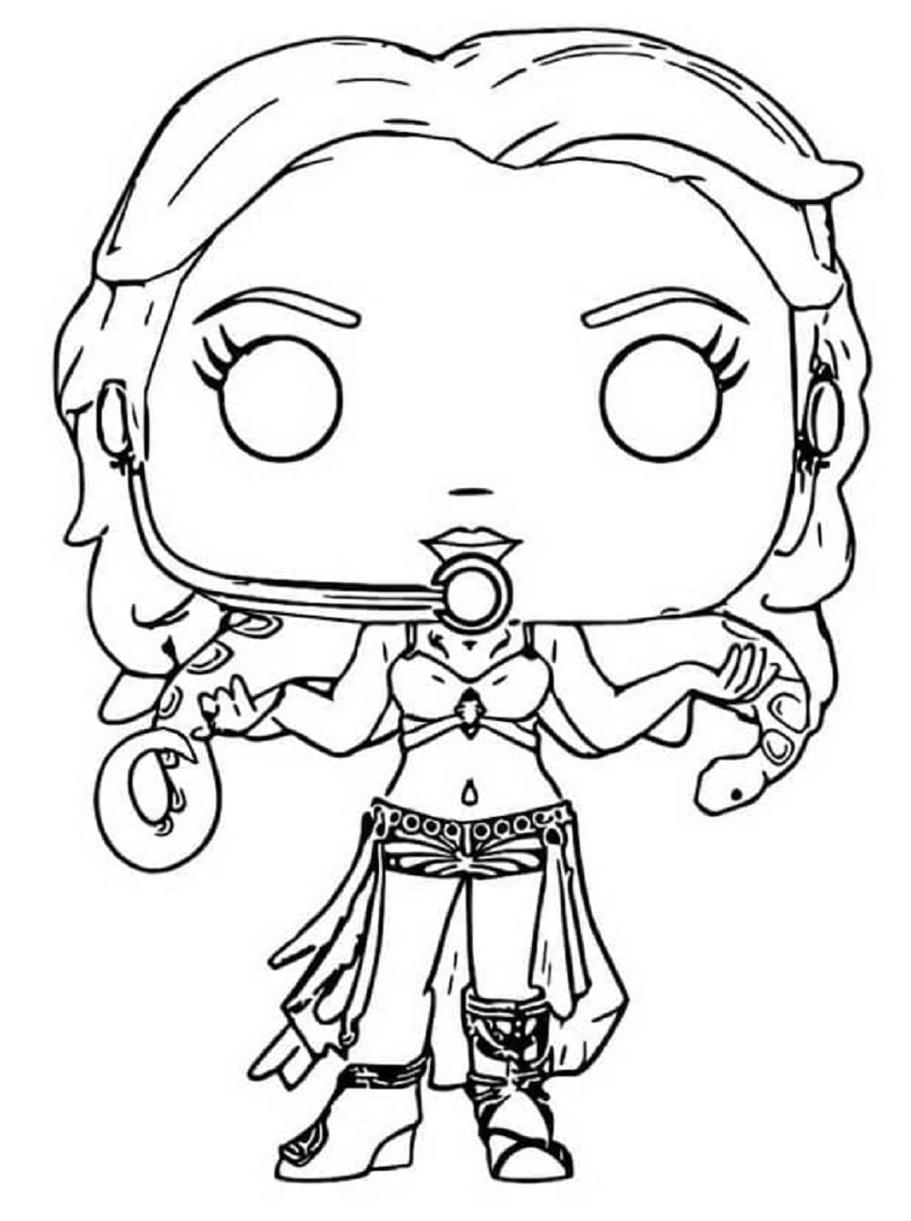 Printable Funko Pop Britney Spears Coloring Page