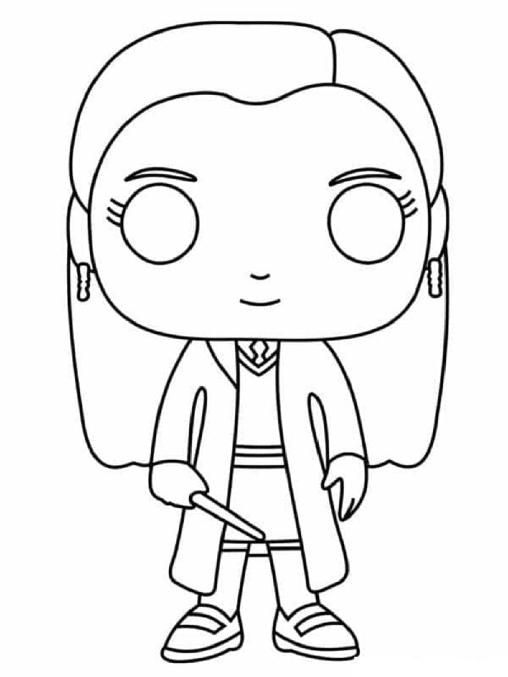 Printable Funko Pop Ginny Weasley Coloring Page