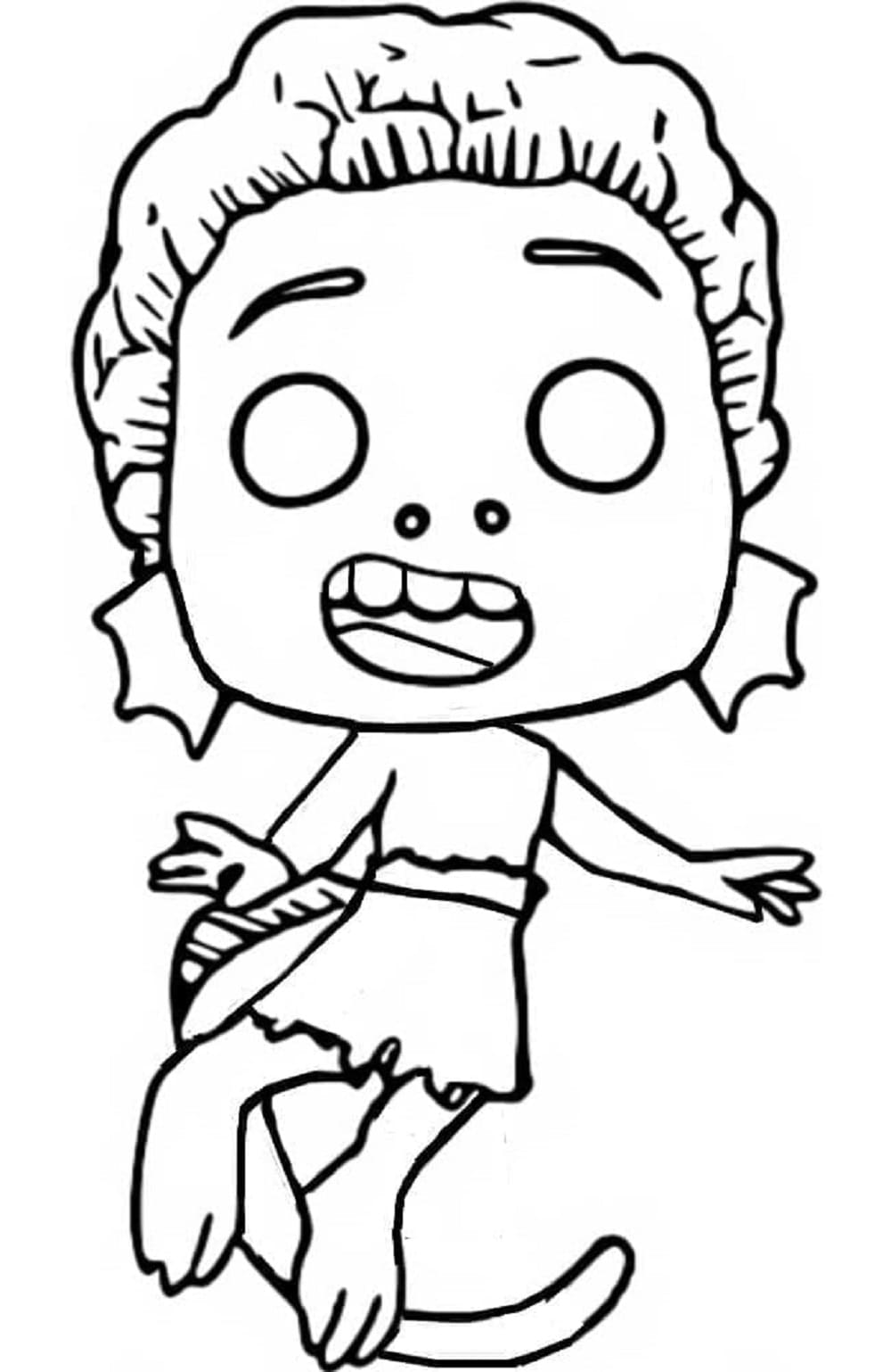 Printable Funko Pop Luca Coloring Page