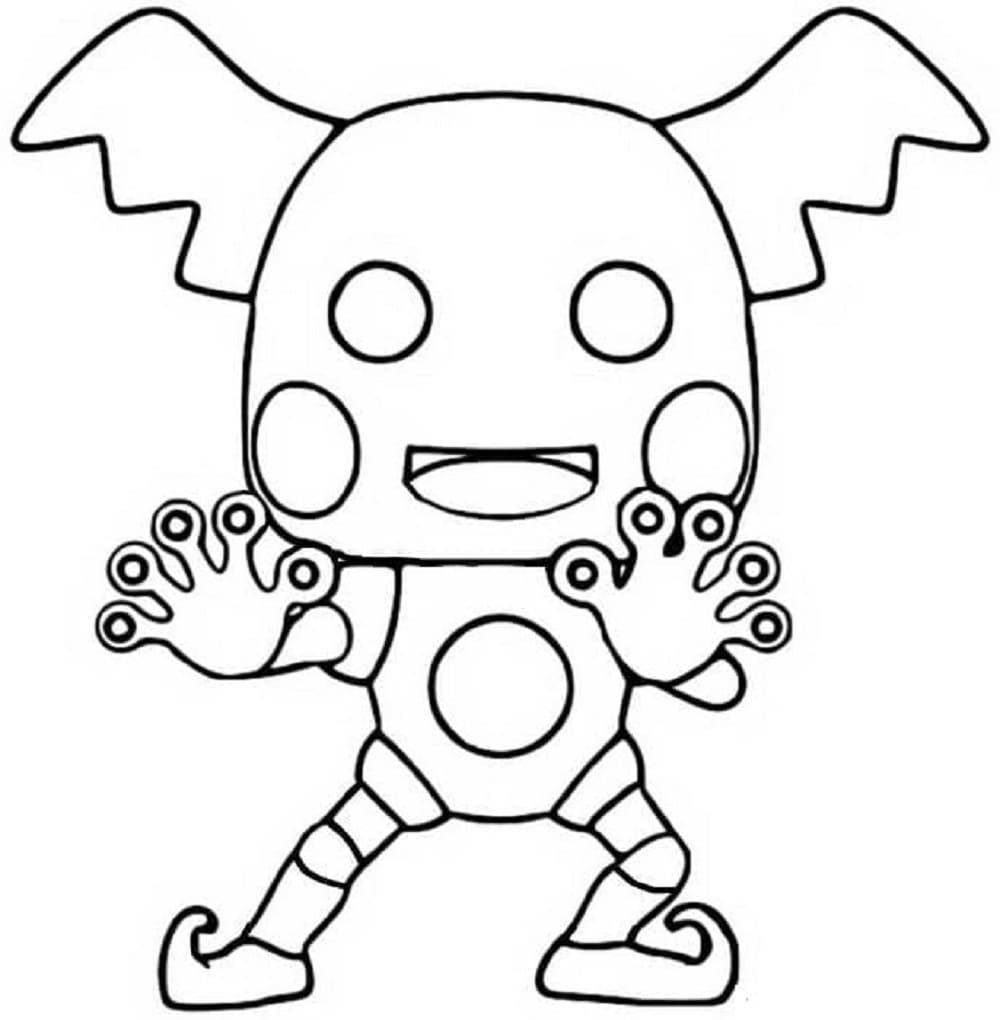 Printable Funko Pop Mr. Mime Coloring Page