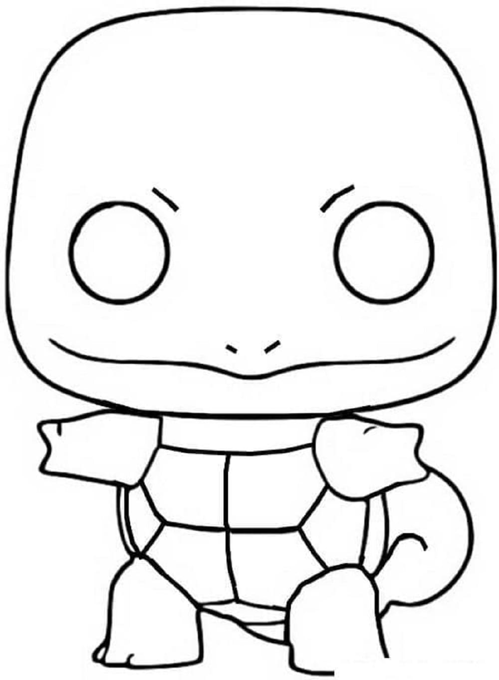Printable Funko Pop Squirtle Coloring Page
