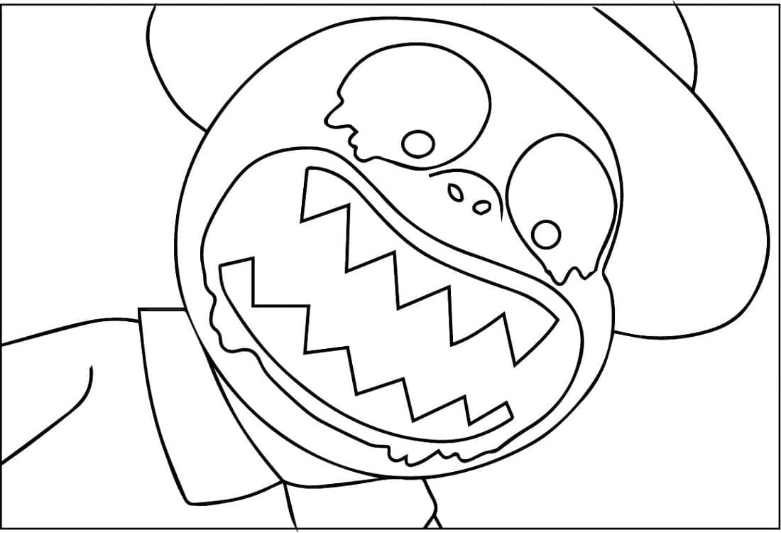 Printable Funny Zookeeper Zoonomaly Coloring Page