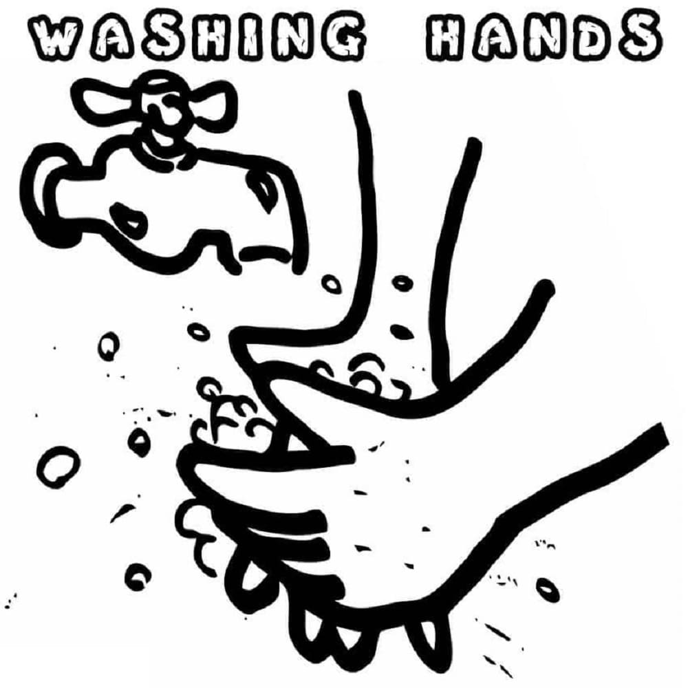 Printable Good Hygiene Washing Hands Coloring Page