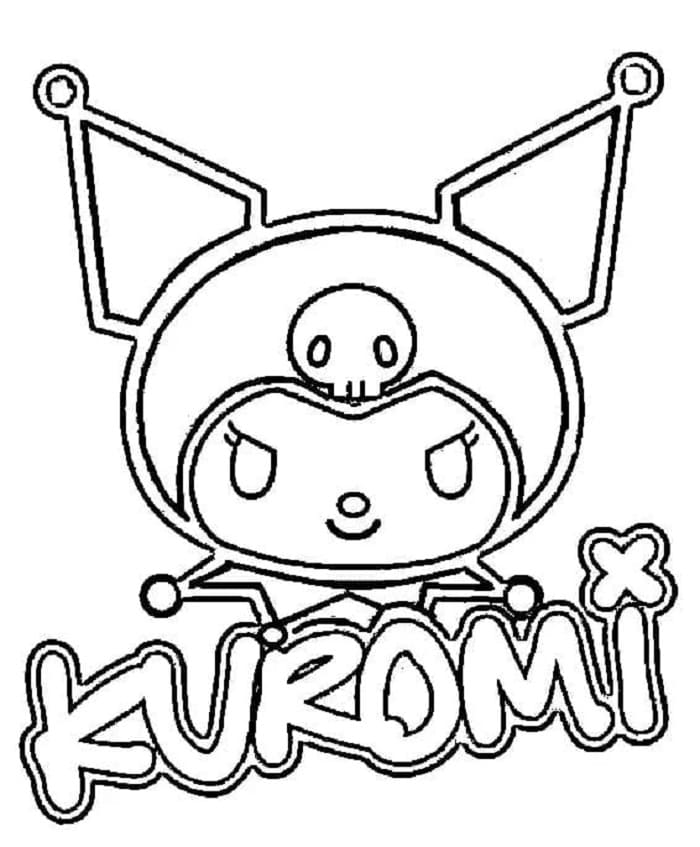 Printable Kuromi For Kids Coloring Page
