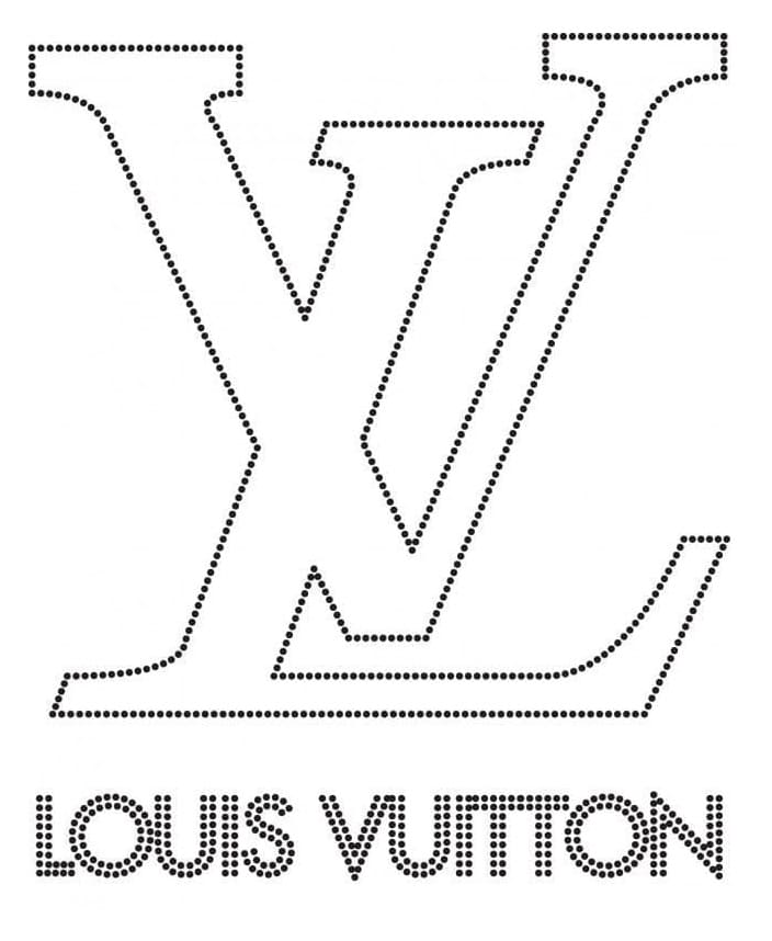 Printable LV Logo Coloring Page