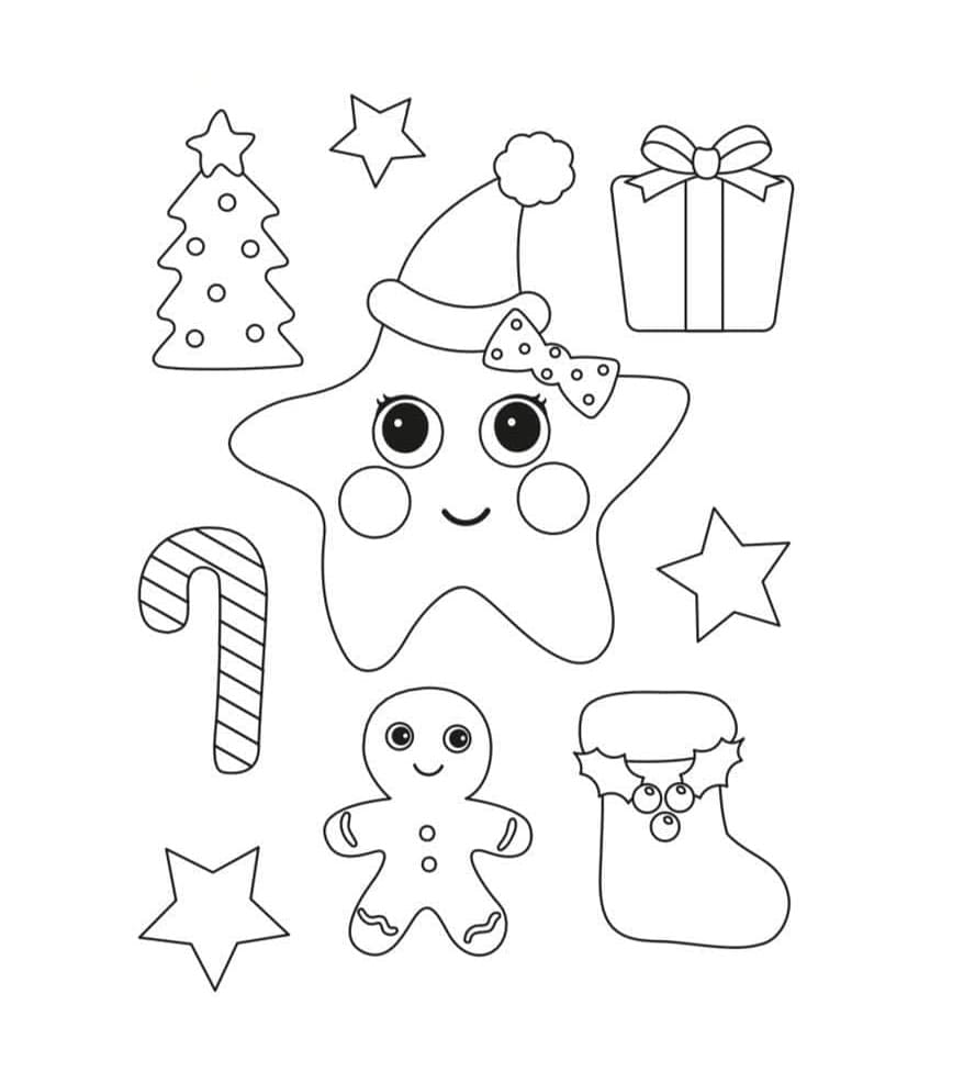 Printable Little Baby Bum Christmas Coloring Page
