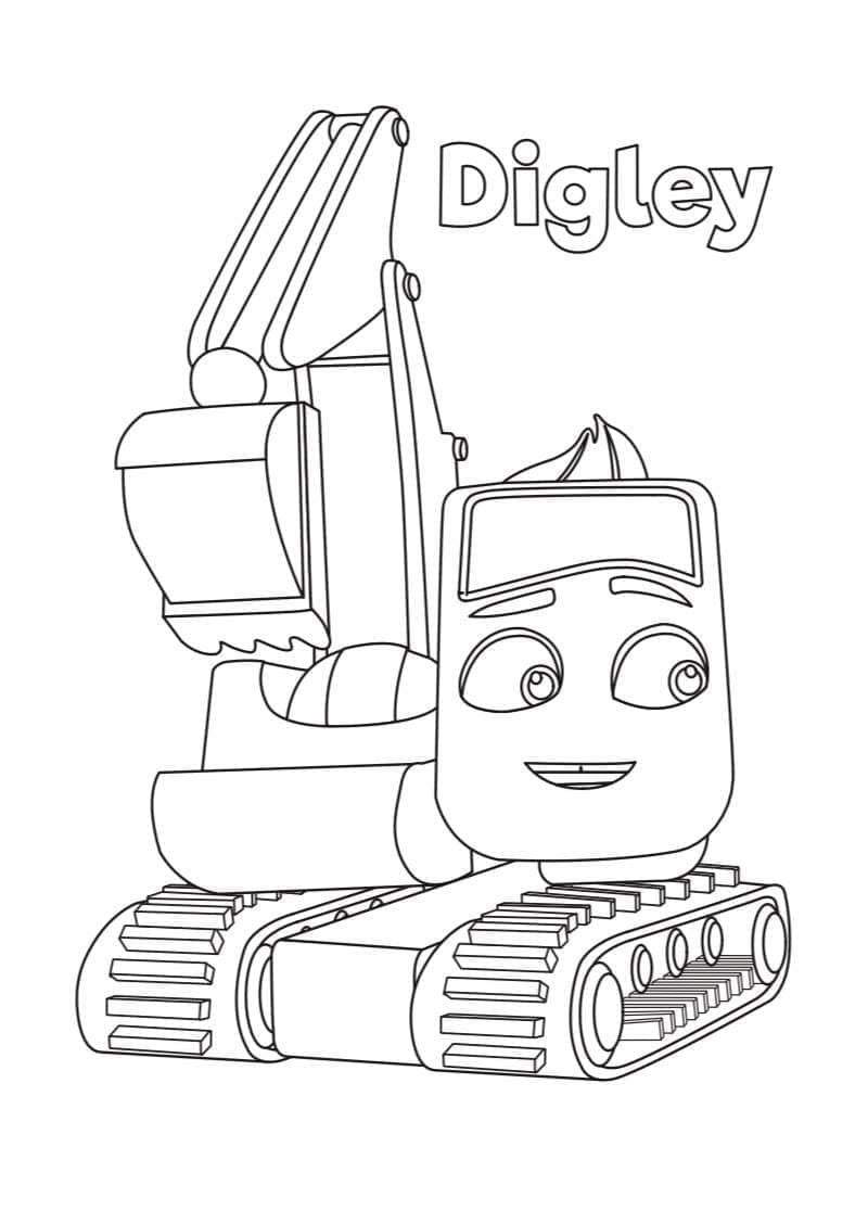 Printable Little Baby Bum Digley Coloring Page