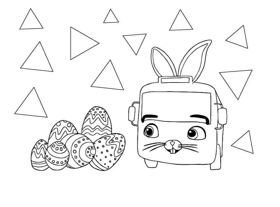 Printable Little Baby Bum Easter Coloring Page