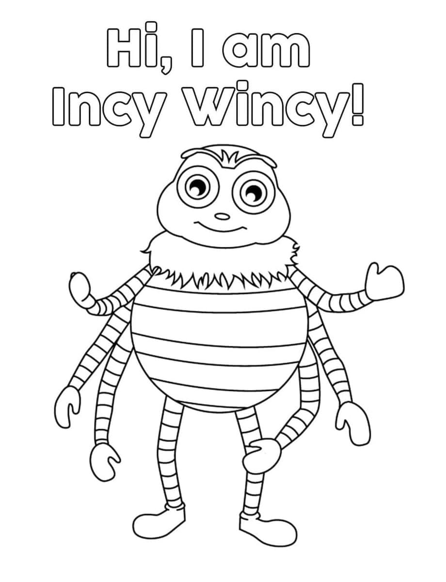 Printable Little Baby Bum Incy Wincy Coloring Page