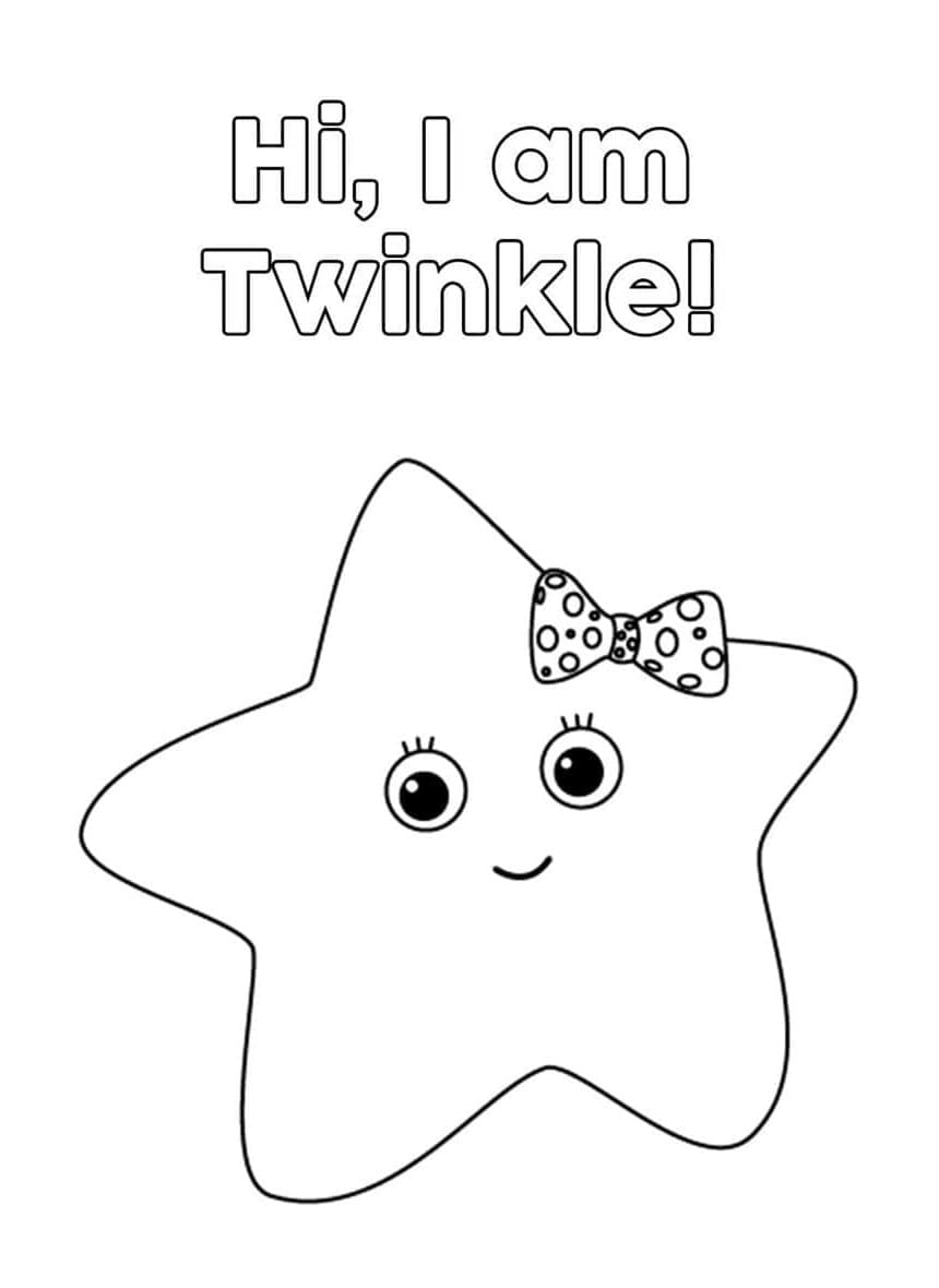 Printable Little Baby Bum Twinkle Coloring Page