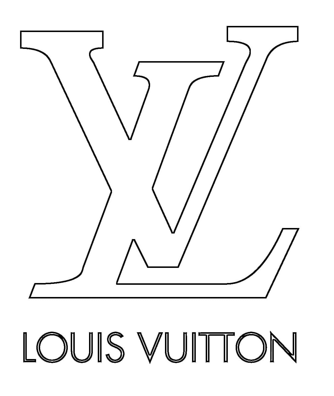 Printable Louis Vuitton Free Coloring Page