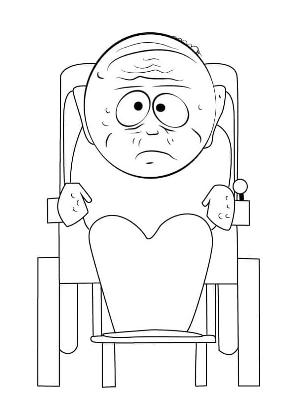 Printable Marvin Marsh from South Park Coloring Page