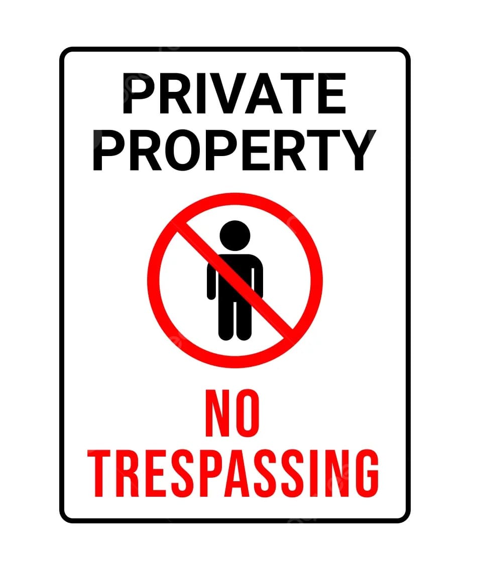 Printable No Trespassing Private Property