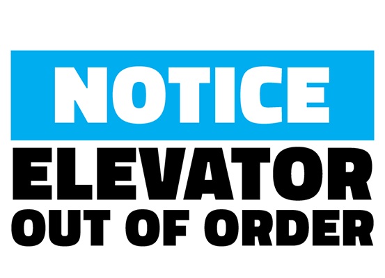 Printable Notice Elevator Out of Order Sign