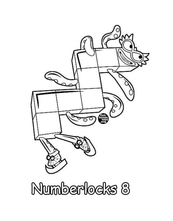 Printable Numberblocks Images Coloring Page