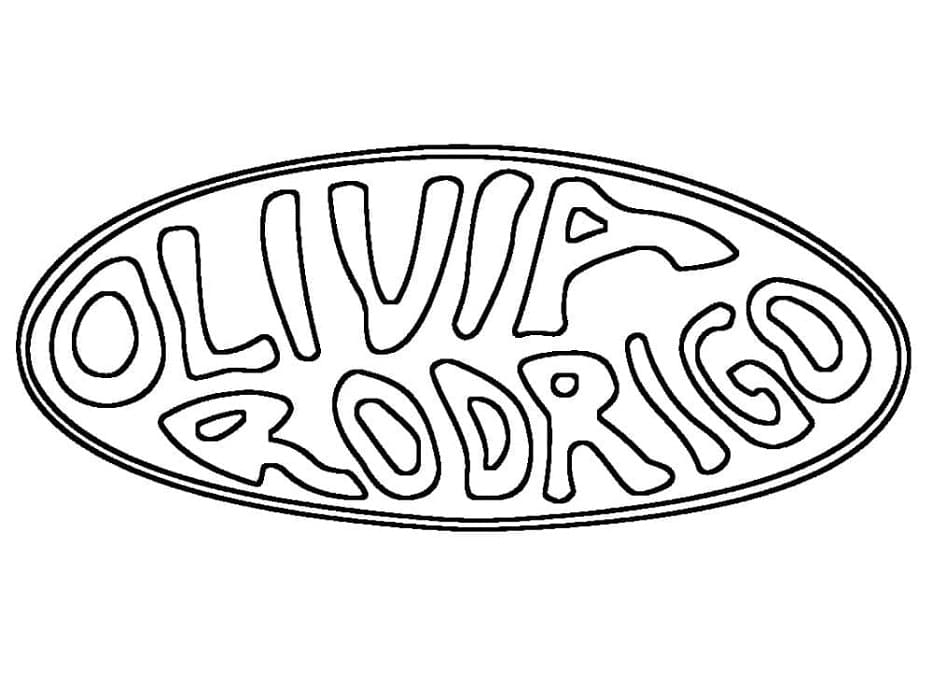 Printable Olivia Rodrigo Logo Coloring Page