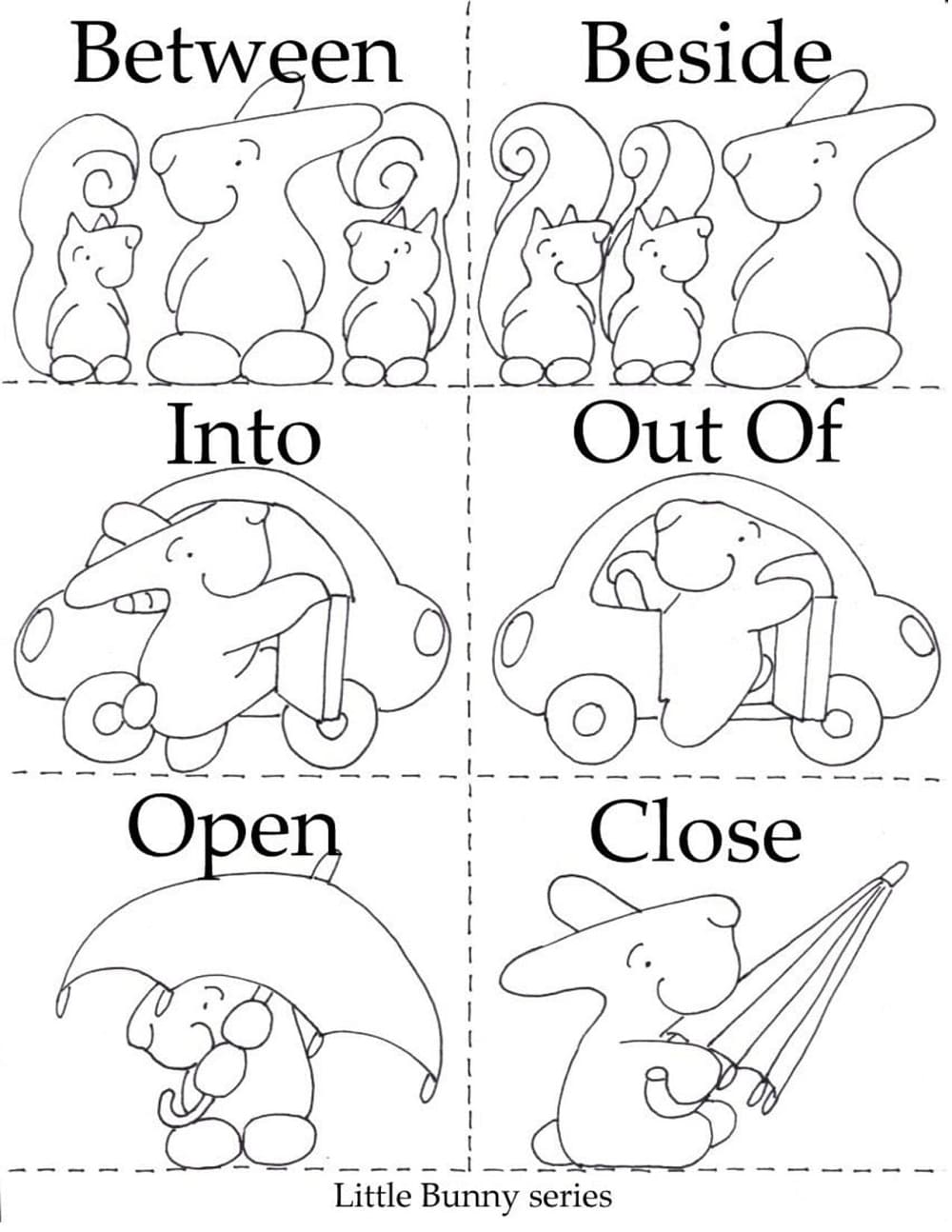 Printable Opposites For Kid Coloring Page
